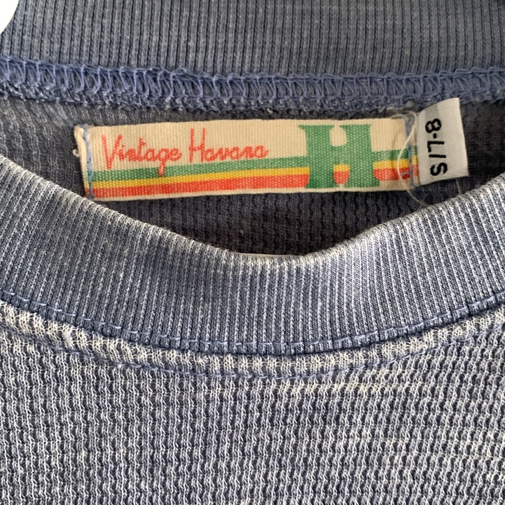 Vintage Havana Blue Knit Sweater - Picture 2 of 4